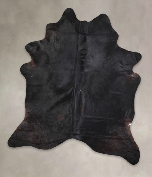 Solid Black Cowhide Rug #A24980