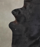 Solid Black Cowhide Rug #A24980