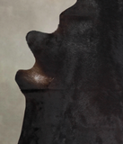 Solid Black Cowhide Rug #A24982