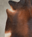 Brown with Red Cowhide Rug #A24985