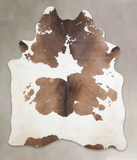 Chocolate and White Cowhide Rug #A24993