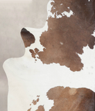 Chocolate and White Cowhide Rug #A24993