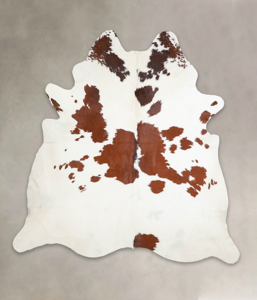Brown and White Cowhide Rug #A24994