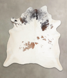 Salt and Pepper Brown Cowhide Rug #A25002