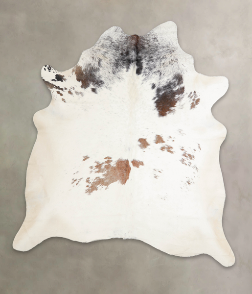 Salt and Pepper Brown Cowhide Rug #A25002
