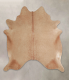 Solid Brown Cowhide Rug #A25012