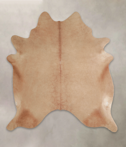 Solid Brown Cowhide Rug #A25012