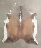 Chocolate and White Cowhide Rug #A25035
