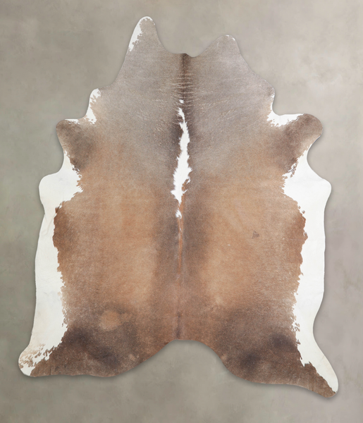 Chocolate and White Cowhide Rug #A25035