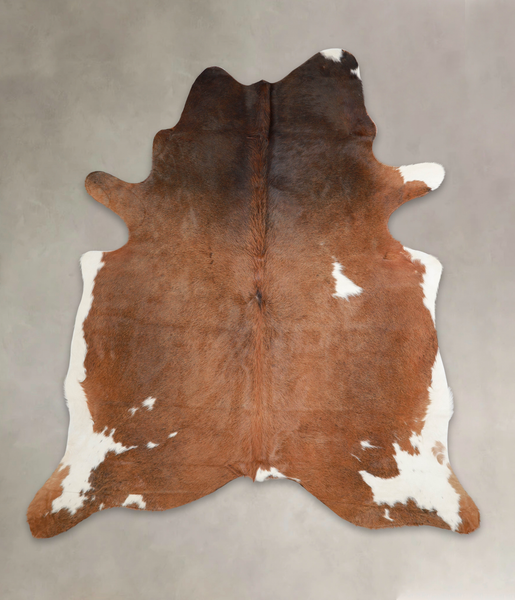 Chocolate and White Cowhide Rug #A25047