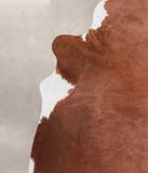 Brown and White Regular Cowhide Rug #A25048