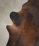 Brown with Red Cowhide Rug #A25050