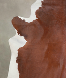 Brown and White Regular Cowhide Rug #A25056