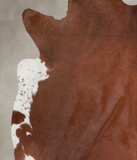Solid Brown Cowhide Rug #A25067