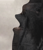 Solid Black Cowhide Rug #A25100