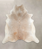 Grey with Beige Cowhide Rug #A25123