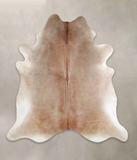 Grey with Beige Cowhide Rug #A25124