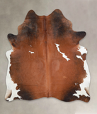 Chocolate and White Cowhide Rug #A25141