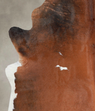 Chocolate and White Cowhide Rug #A25141