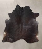 Solid Black Cowhide Rug #A25151