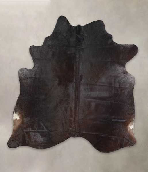 Solid Black Cowhide Rug #A25151