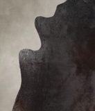 Solid Black Cowhide Rug #A25151