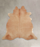 Solid Brown Cowhide Rug #A25156