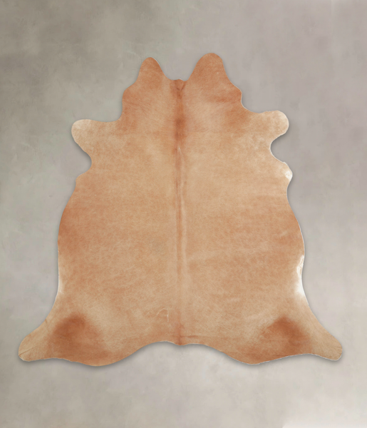 Solid Brown Cowhide Rug #A25156
