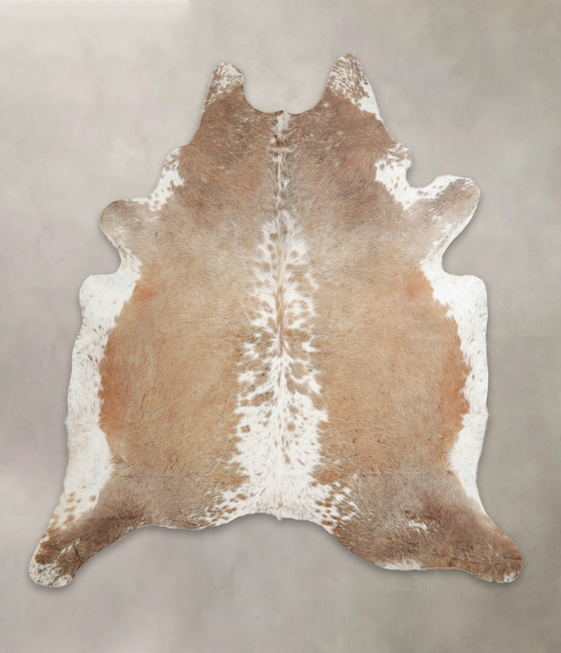 Beige and White Cowhide Rug #A25162