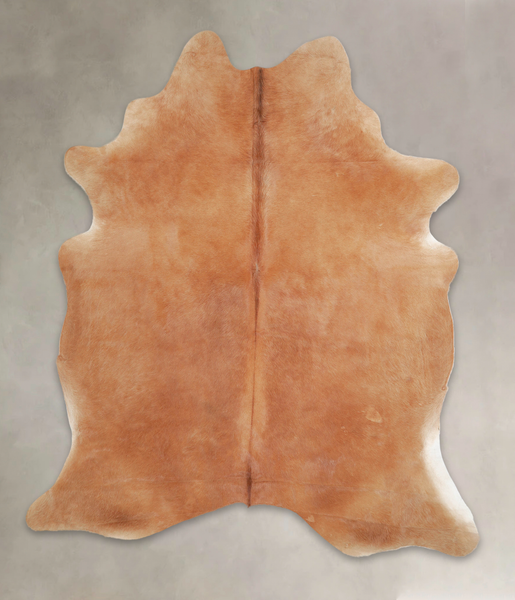 Solid Brown Cowhide Rug #A25181