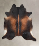 Brown with Red Cowhide Rug #A25187