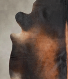 Brown with Red Cowhide Rug #A25187