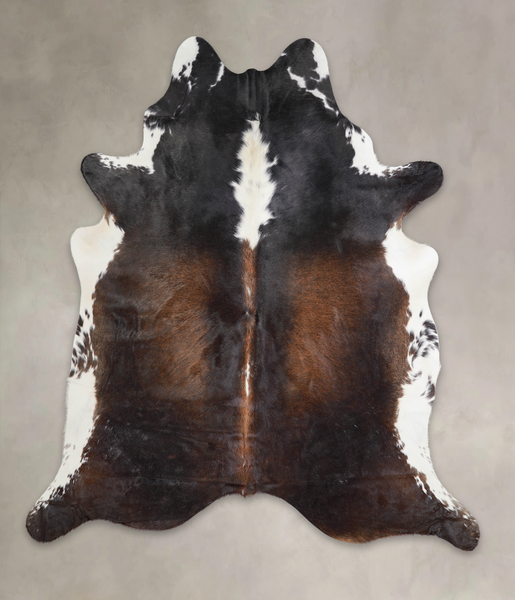 Chocolate and White Cowhide Rug #A25201