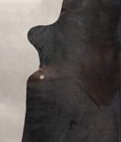 Solid Black Cowhide Rug #A25232
