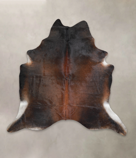Brown with Red Cowhide Rug #A25241