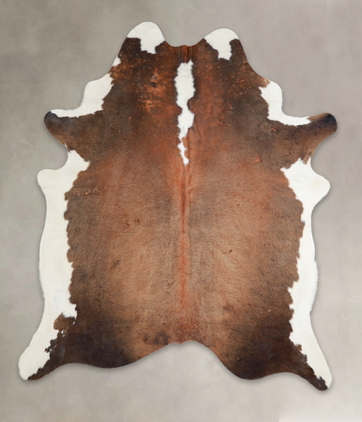 Chocolate and White Cowhide Rug #A25247