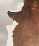 Chocolate and White Cowhide Rug #A25247