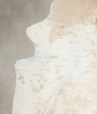 Beige and White Cowhide Rug #A25249