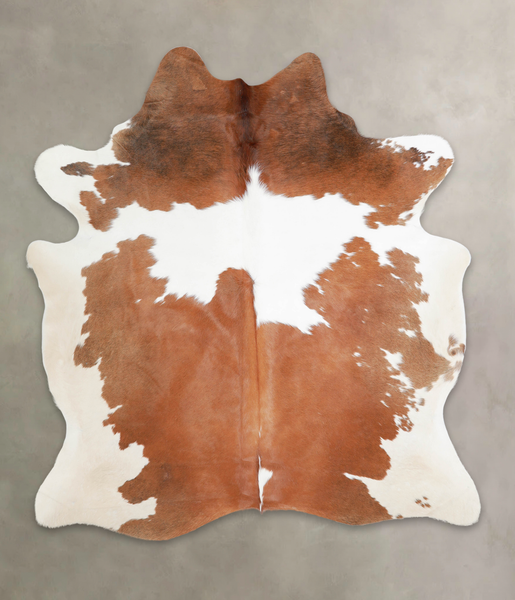 Brown and White Cowhide Rug #A25264