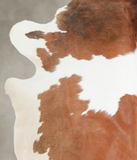 Brown and White Cowhide Rug #A25264