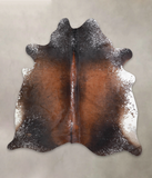Salt and Pepper Brown Cowhide Rug #A25274