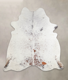 Salt and Pepper Brown Cowhide Rug #A25275