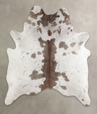 Salt and Pepper Brown Cowhide Rug #A25277