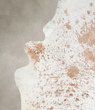 Beige and White Cowhide Rug #A25283