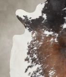 Chocolate and White Cowhide Rug #A25290