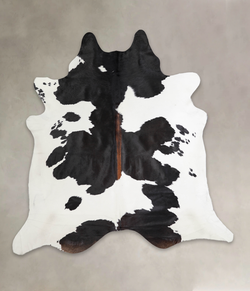 Chocolate and White Cowhide Rug #A25294