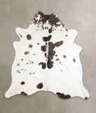 Chocolate and White Cowhide Rug #A25295