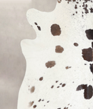 Chocolate and White Cowhide Rug #A25295