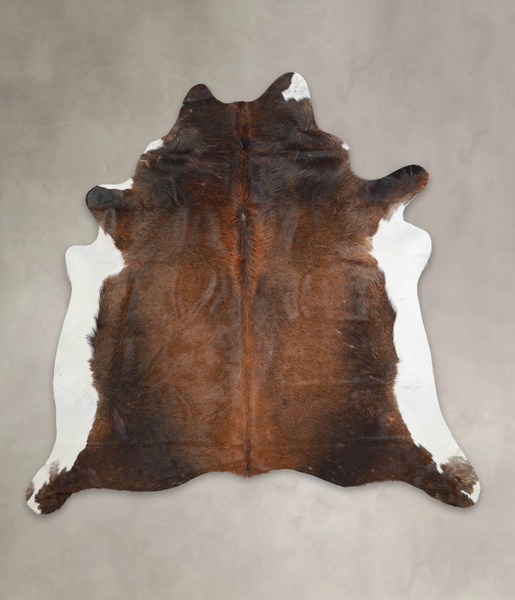 Chocolate and White Cowhide Rug #A25300