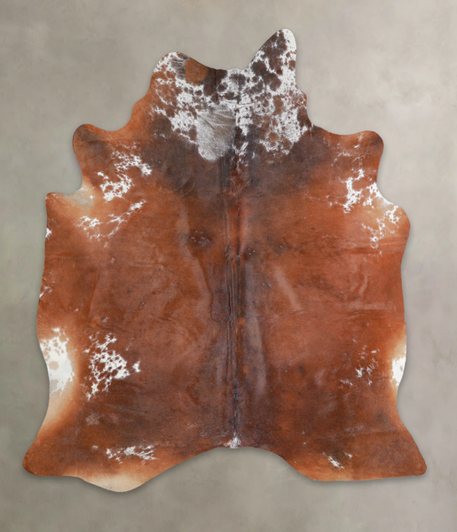 Salt and Pepper Brown Cowhide Rug #A25313